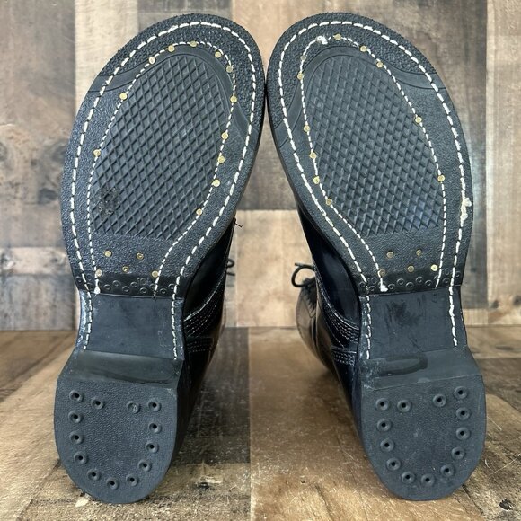 Corcoran 1500 Black Lace Up Jump Boots Mens 8.5 E - Picture 4 of 12